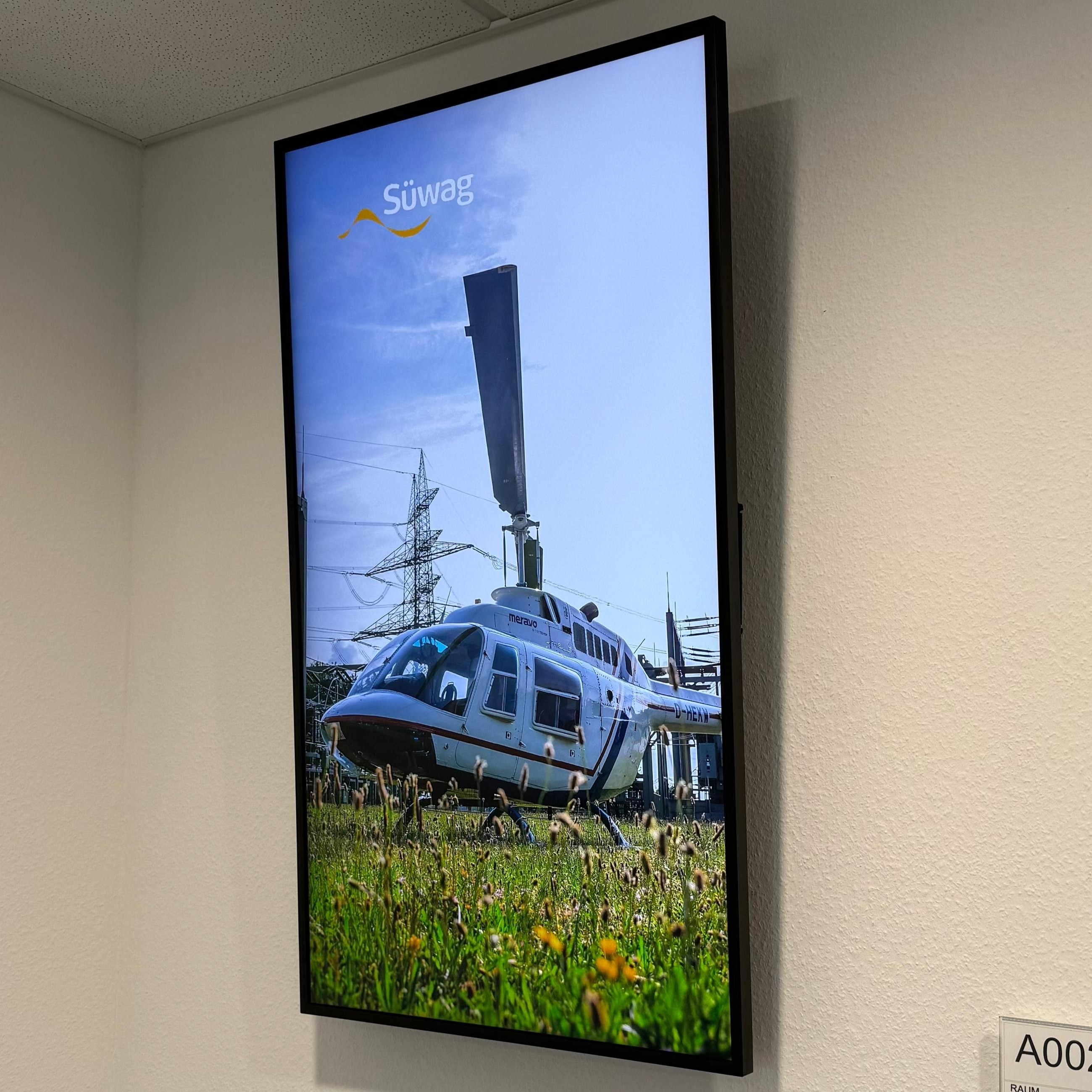 Professionelles Digital-Signage-Display für Informationsinhalte